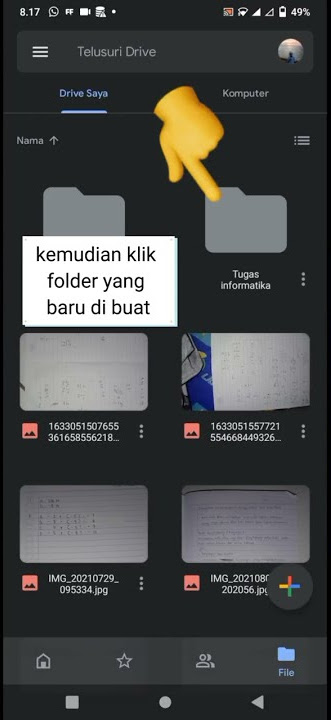 Tutorial cara mengupload foto/vidio ke google Drive 🙏