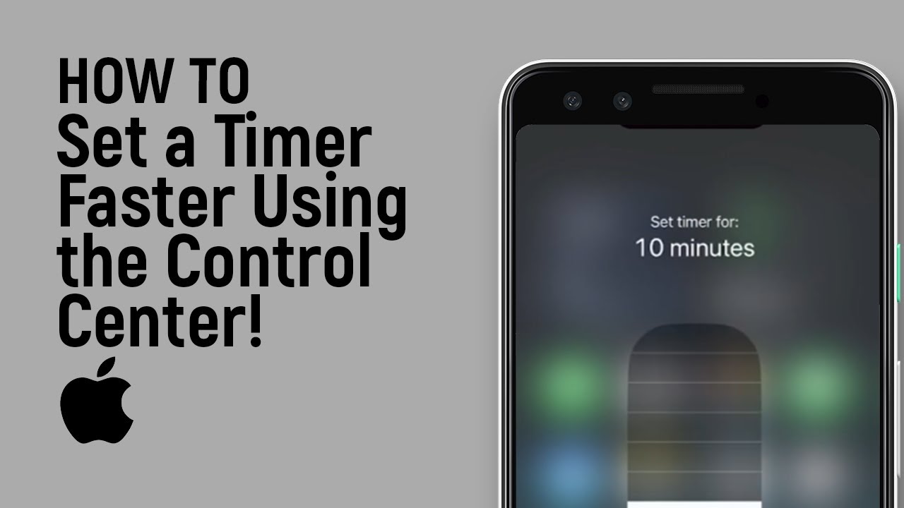 How to Set a Timer Faster Using the Control Center [easy] - YouTube