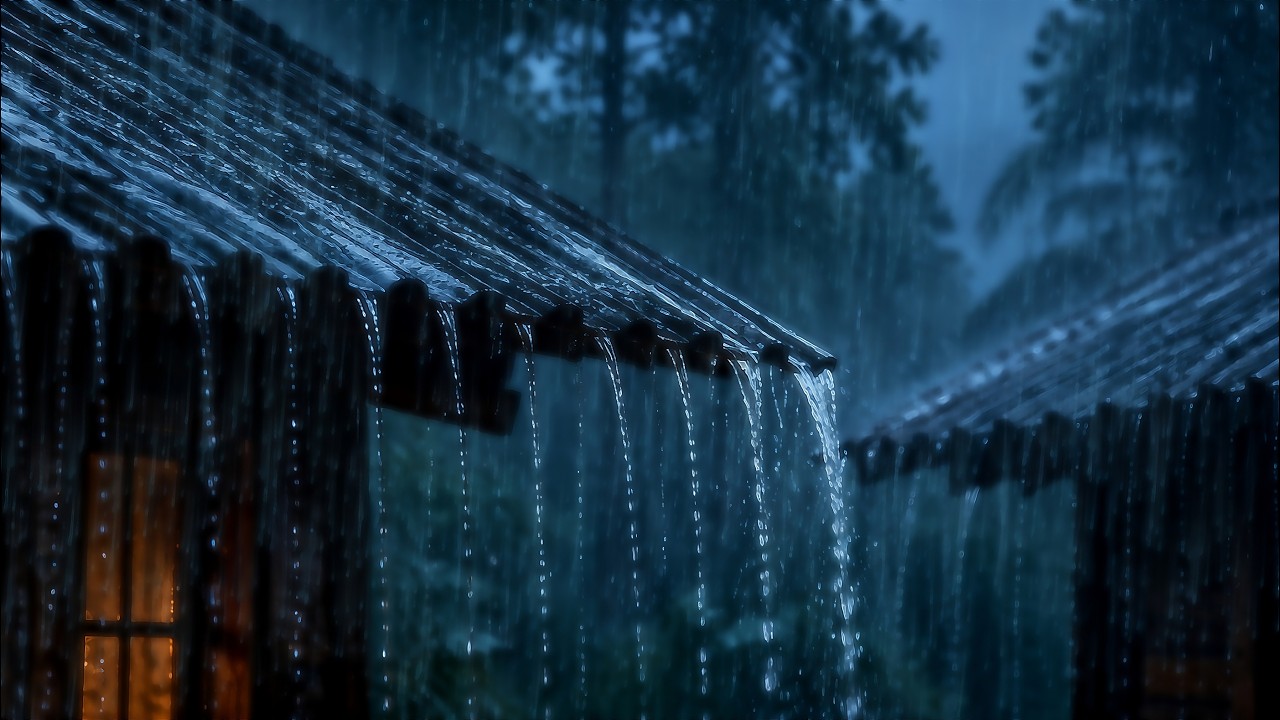 Cozy Forest  Rain Sounds 🌧️ | Deep Sleep, Relaxation & Peaceful Night Ambience