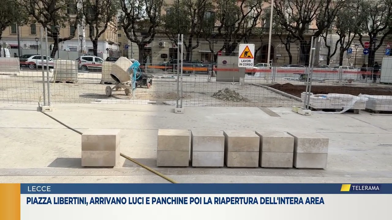 Piazza Libertini, arrivano luci e panchine poi la riapertura dell'intera area