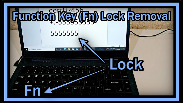 How to Disable the (Fn) Function Key Lock? (Fn Key Lock Remove)