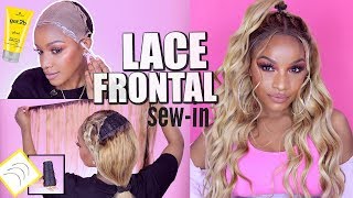 Save Money, Sis! DIY Blonde Lace Frontal Sew-In Weave ft. Ali Grace screenshot 2