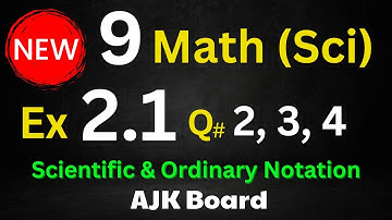 9 Math 𝐍𝐄𝐖 Book 2025📗Q.no 2, 3, 4 of Exercise 𝟐.𝟏🍁AJK Board  ✍️ Saif Math Notes
