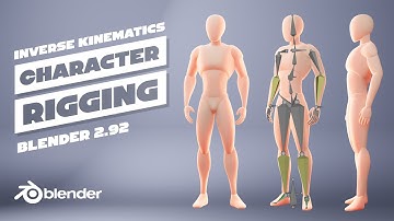 Easy Character Rigging with Inverse Kinematics | Blender 2.92 | Beginners tutorial