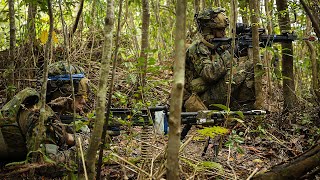 นาวิกโยธินสหรัฐฯ และทหารญี่ปุ่นจัดการฝึกอบรมการทำสงครามในป่า (2024)