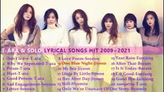 T-ara & solo lyrical songs hit 2009-2021