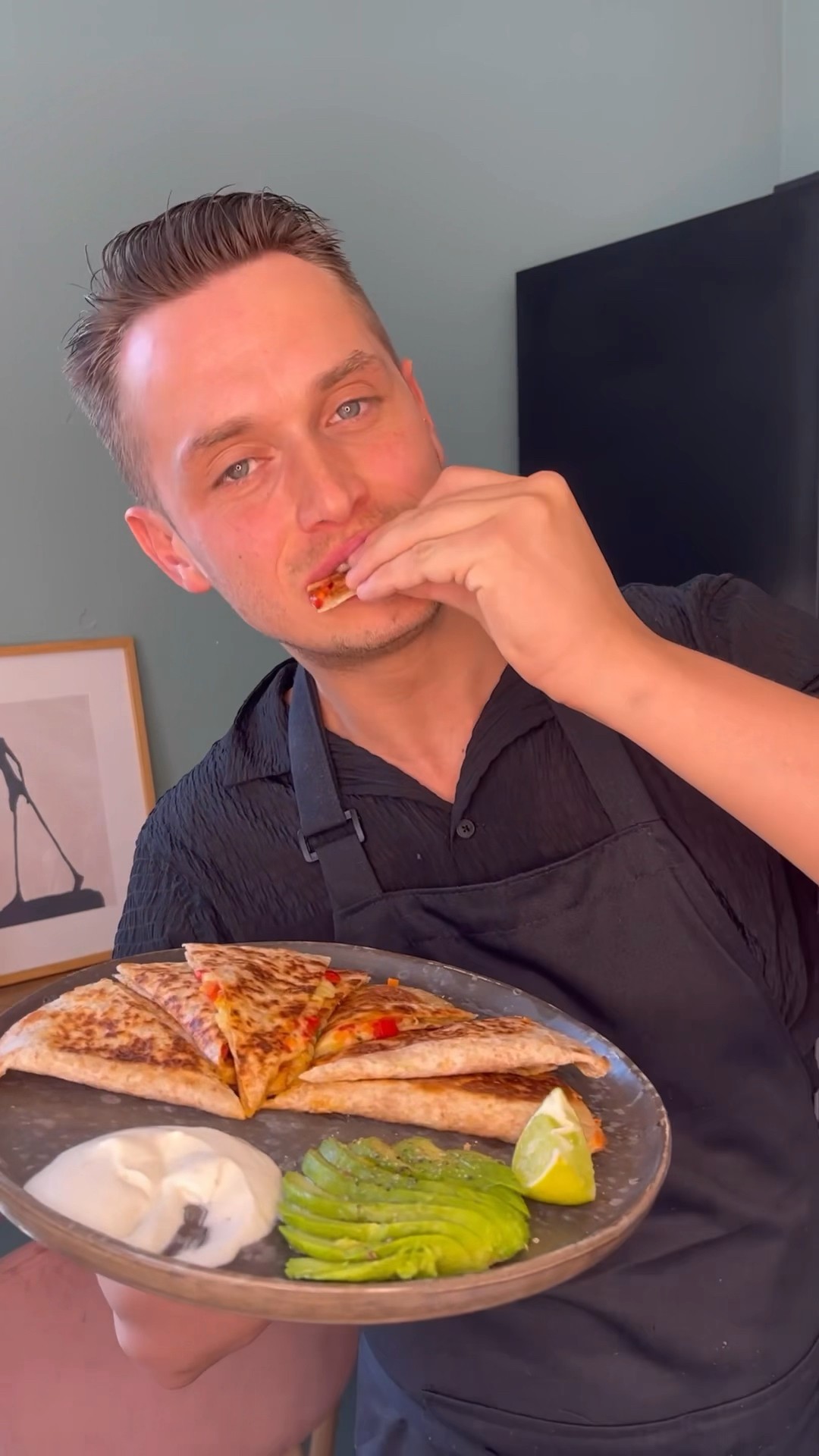 Einfache Quesadillas mit Gemüse und Käse😍 - YouTube