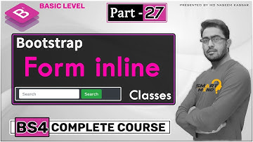 Form inline with bootstrap Beginners must watch by smart mind   #27