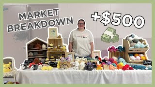 MY 2ND MARKET WAS A HUGE SUCCESS! 💵 prices 🧶 best sellers ☀️ inventory 📦