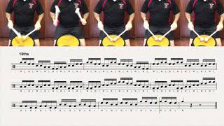 Germantown 8s at 130-140 - Bass Splits - Drummin' With Saul