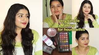 very simpIe makeup for  house wife with very Iess products