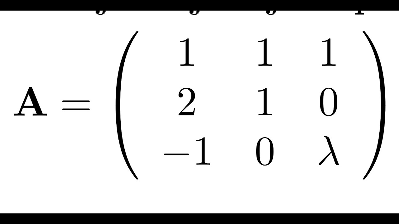 Matrični sustav koji ovisi o parametru (Gaussova metoda)