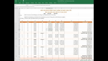 Báo cáo phân nhóm và phân cấp trong Excel với với hàm BS_SQL của A-Tools 2019