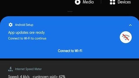 How to remove app updates are ready connect to wifi to continue