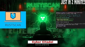 RustScan ⚡ The Ultimate Fast Port Scanner | Ethical Hacking with Kali Linux” #kali #ethicalhacking 