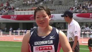 第97回日本陸上競技選手権大会 女子 砲丸投 決勝　2位