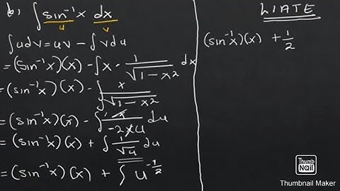 Integral of Inverse functions [Tan ,Sine and Cos] #integration #by #parts #calculus