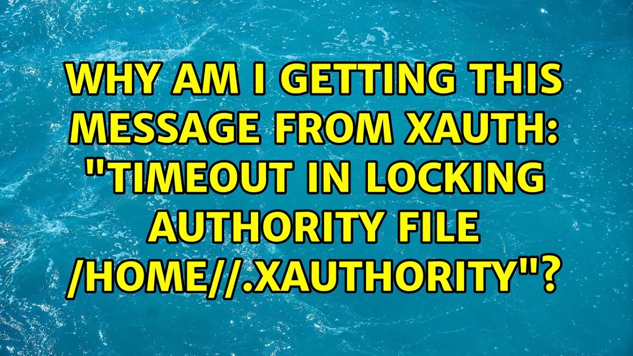 Ошибка xauth в файле ювелирного шкафа