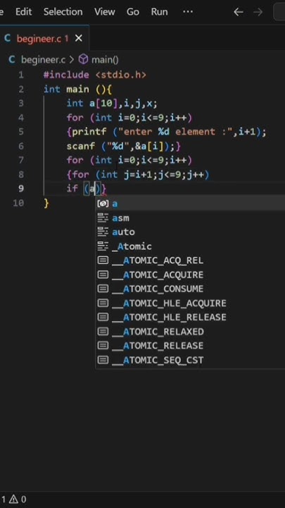 Write a C program to sort the elements of an array in ascending order ...