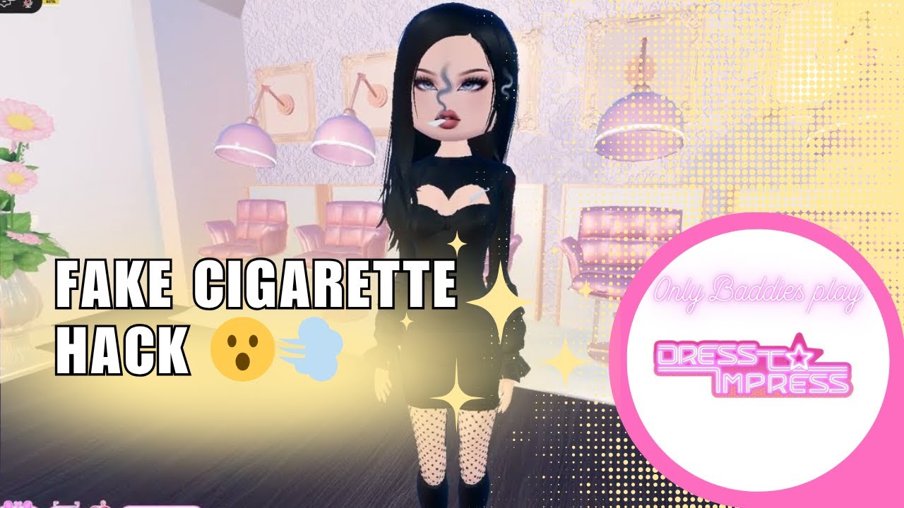 cigarette dress to impress Fake Cigarette Hack 😮💨