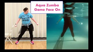 Aqua Zumba Game Face On (HEAH Riddim) ZIN 96. ---Split Screen---