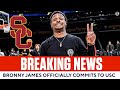 Bronny james officially commits to usc i cbs sports