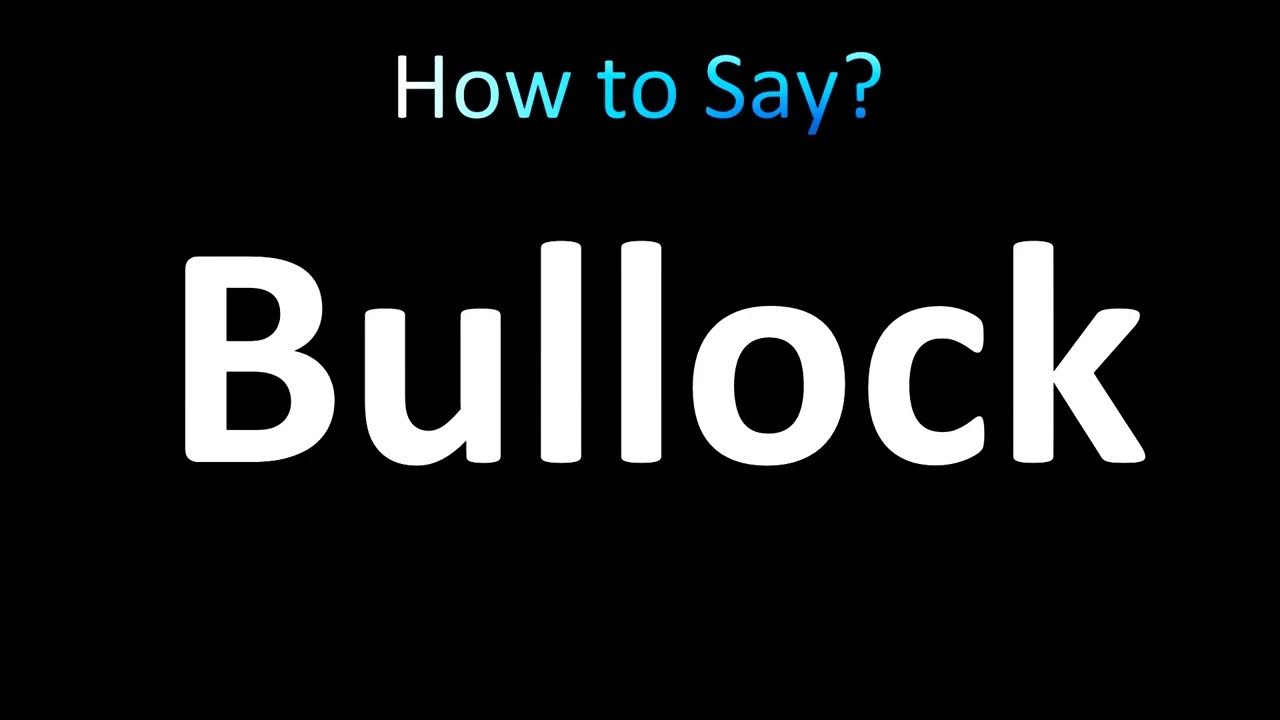 How To Pronounce Bullock Cart How To Pronounce Bullock Cart