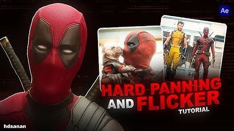 HARD Panning and Flicker Effect In After Effects TUTORIAL.