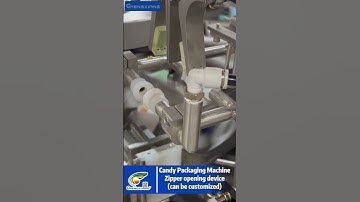 Candy Packaging MachineZipper opening device #machine #cap #factory#packagingmachine #packaging