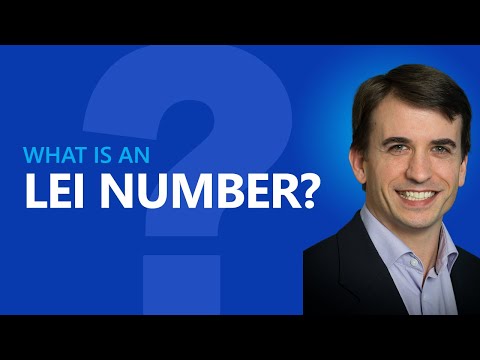 What is an LEI number? (Legal Entity Identifier)