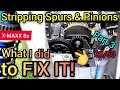 Stripping Gears! MY FIX! Traxxas X-MAXX 8S How to replace spur assembly & rear bulkhead 20/50 Part 3