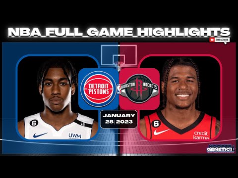 Detroit Pistons Vs Houston Rockets Full Game Highlights Jan 28 2023 NBA 