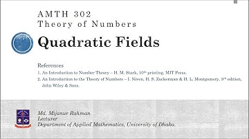 Quadratic Fields | Part-2 | Norm | Quadratic Integers | Divisibility | Units | Associates