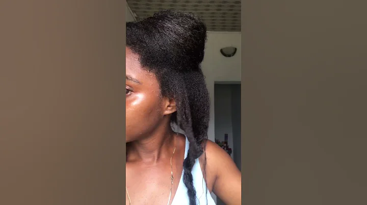 5 months post relaxer transitioning to natural hair #naturalhairjourney #transitioninghair