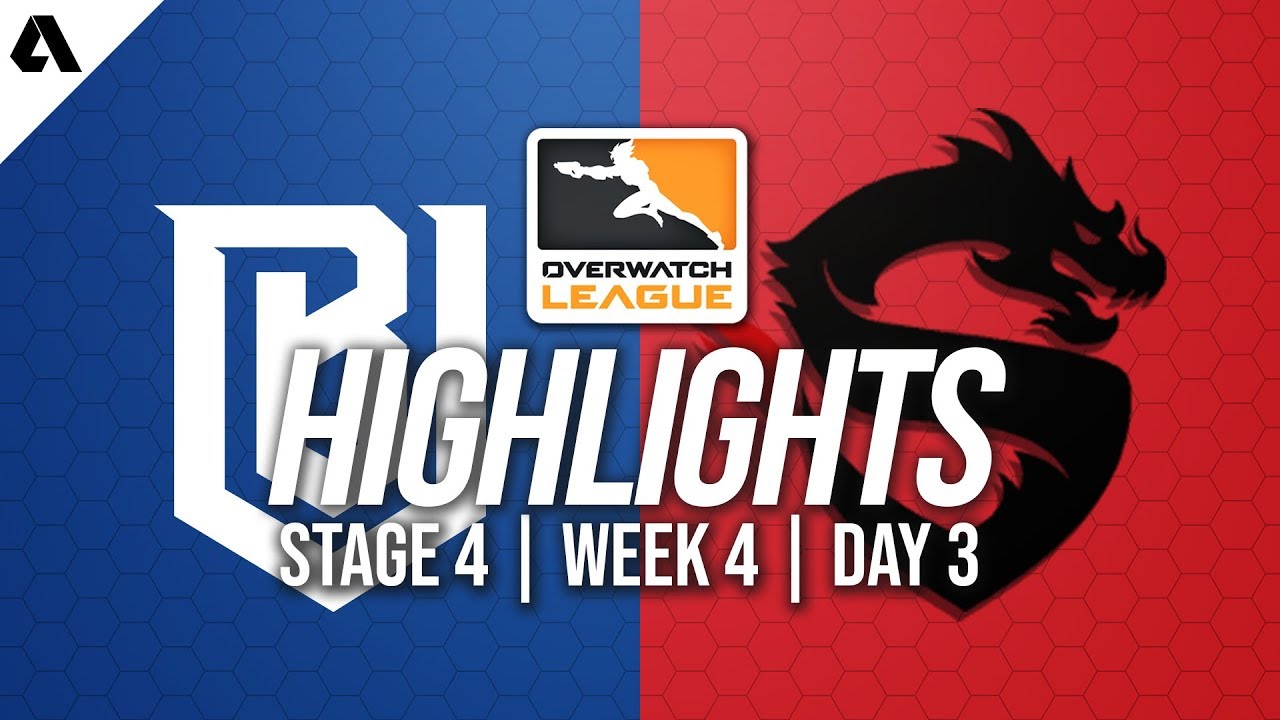 Boston Uprising vs Shanghai Dragons | Overwatch League Highlights OWL Stage 4 Week 4 Day 3
