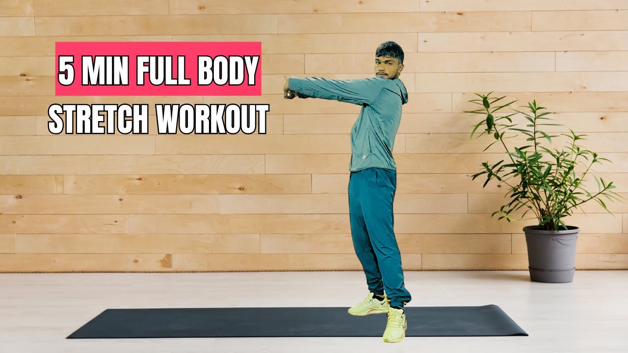 5 Minute Full Body Stretch | Quick Daily Flexibility Routine - YouTube