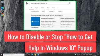 How to Disable or Stop "How to Get Help In Windows 10" Popup screenshot 5