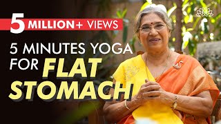 Health & Fitness || 5 Minute Yoga for Flat Stomach