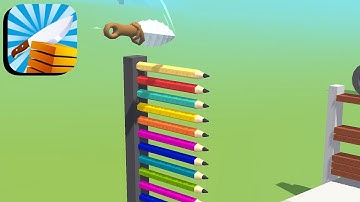 Slice It All Gameplay 🔪🌈🍏 All Levels 135-136