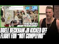 Odell Beckham Jr Kicked Off Flight For "Not Complying" With Safety Protocols | Pat McAfee Reacts