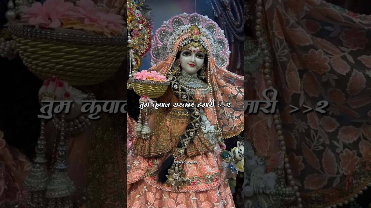 तुम कृपाल सरकार हमारी | ❤️‍🩹💫💮... Radhakrishn lover | loved_evil99 