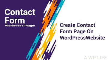 Create Contact Form Page On WordPress Website