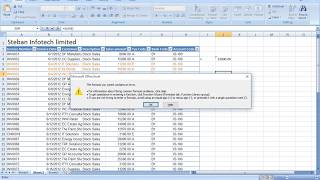 Sales record in excel