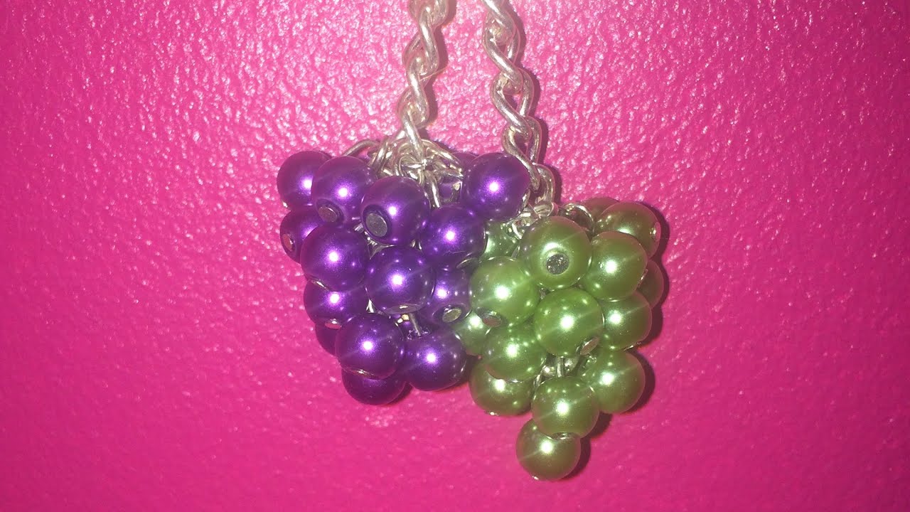 How To Make Beaded Grapes Youtube