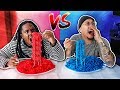 RED FOOD vs BLUE FOOD CHALLENGE