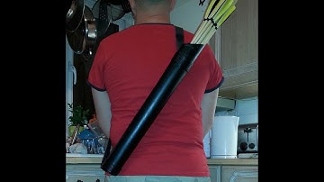 How to make a cheapo arrow quiver in 10 minutes or less!