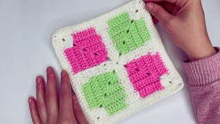 Crochet Blanket Idea | Granny Square Tutorial