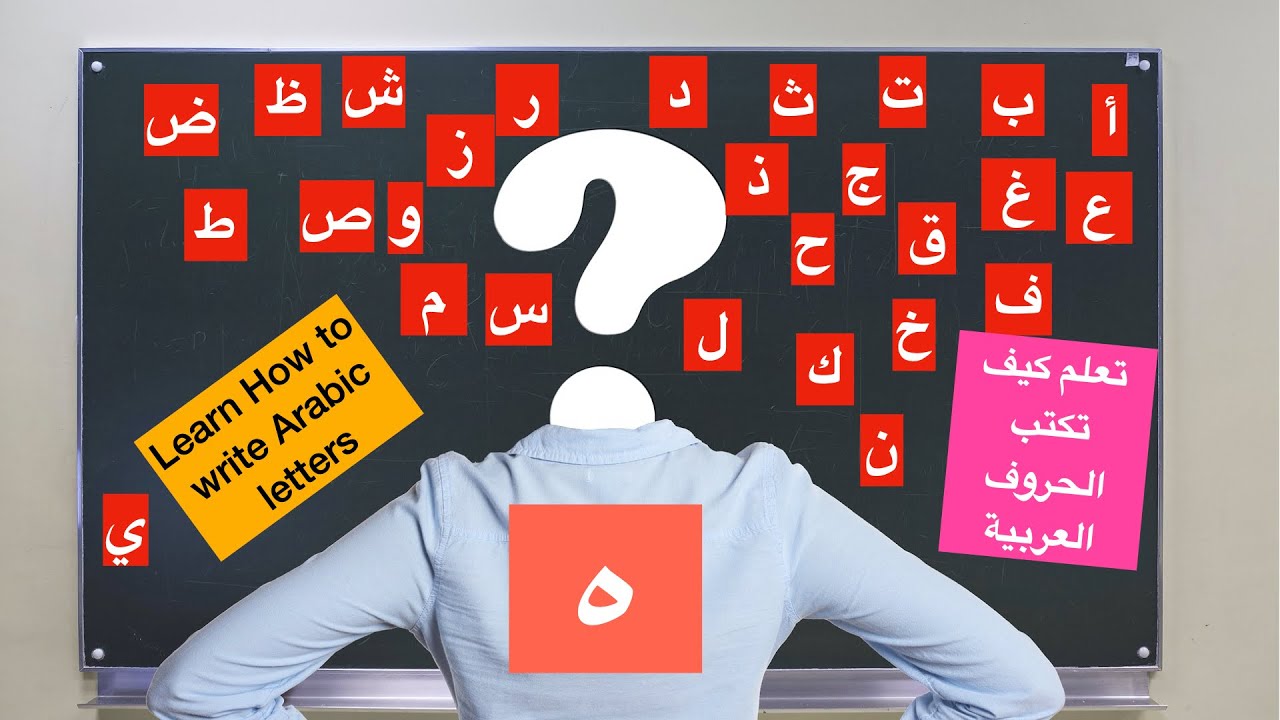 Arabic letter ه Ha at the beginning, middle and end of the word/ حرف ه ...