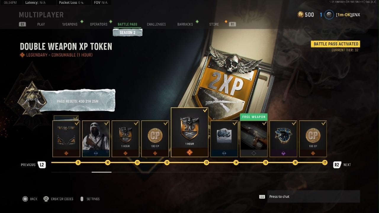 COD Vanguard: Season 2 Battle Pass Showcase