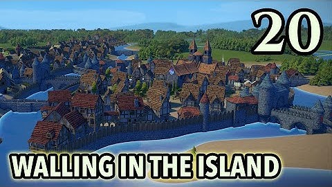 Foundation Early Access - Fluvial Map - Ep 20: Building a Walled Island Town
